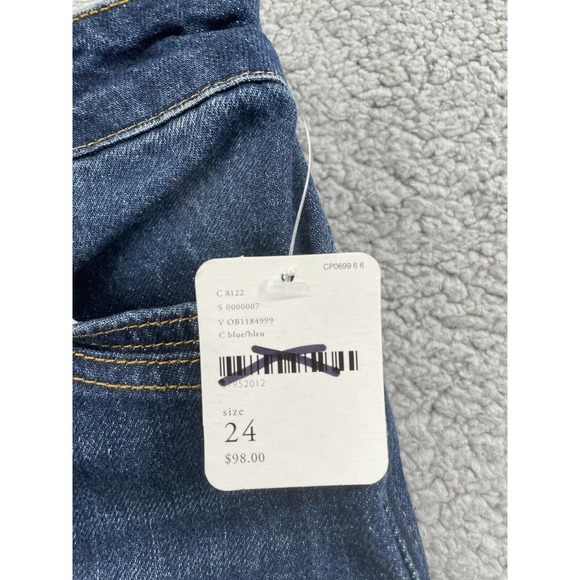 Free People Size24 Wide Leg Distressed Hem High Rise Women’s Jeans - Picture 6 of 9